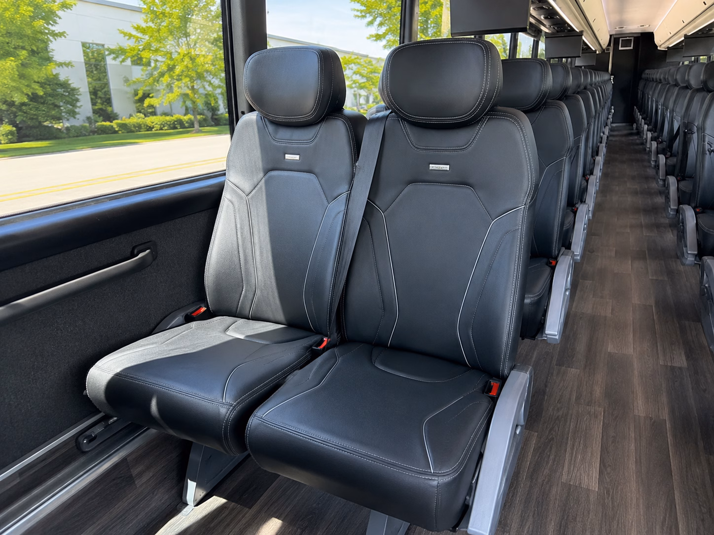 56 passenger charter bus interior