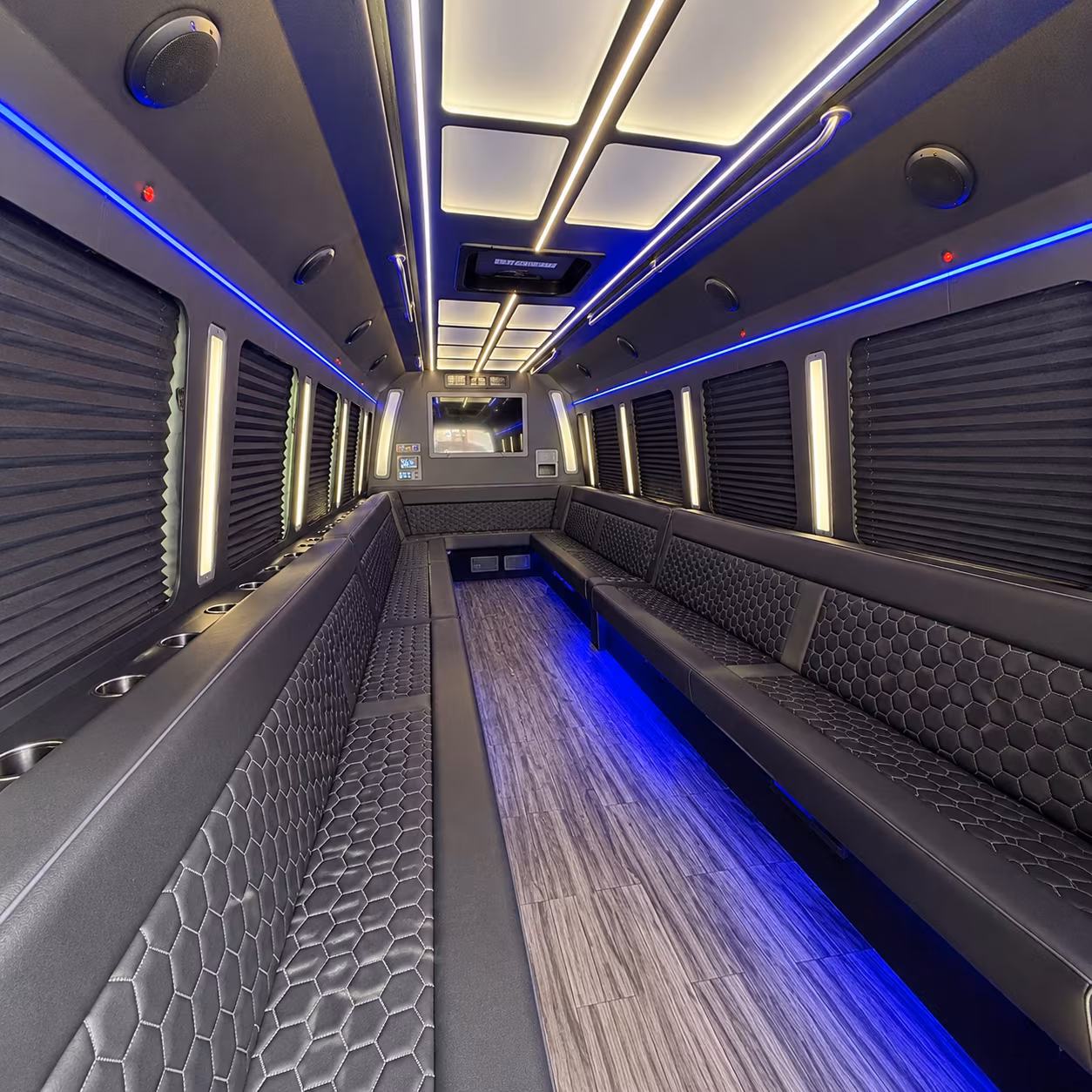 sacramento 30 passenger party bus interior