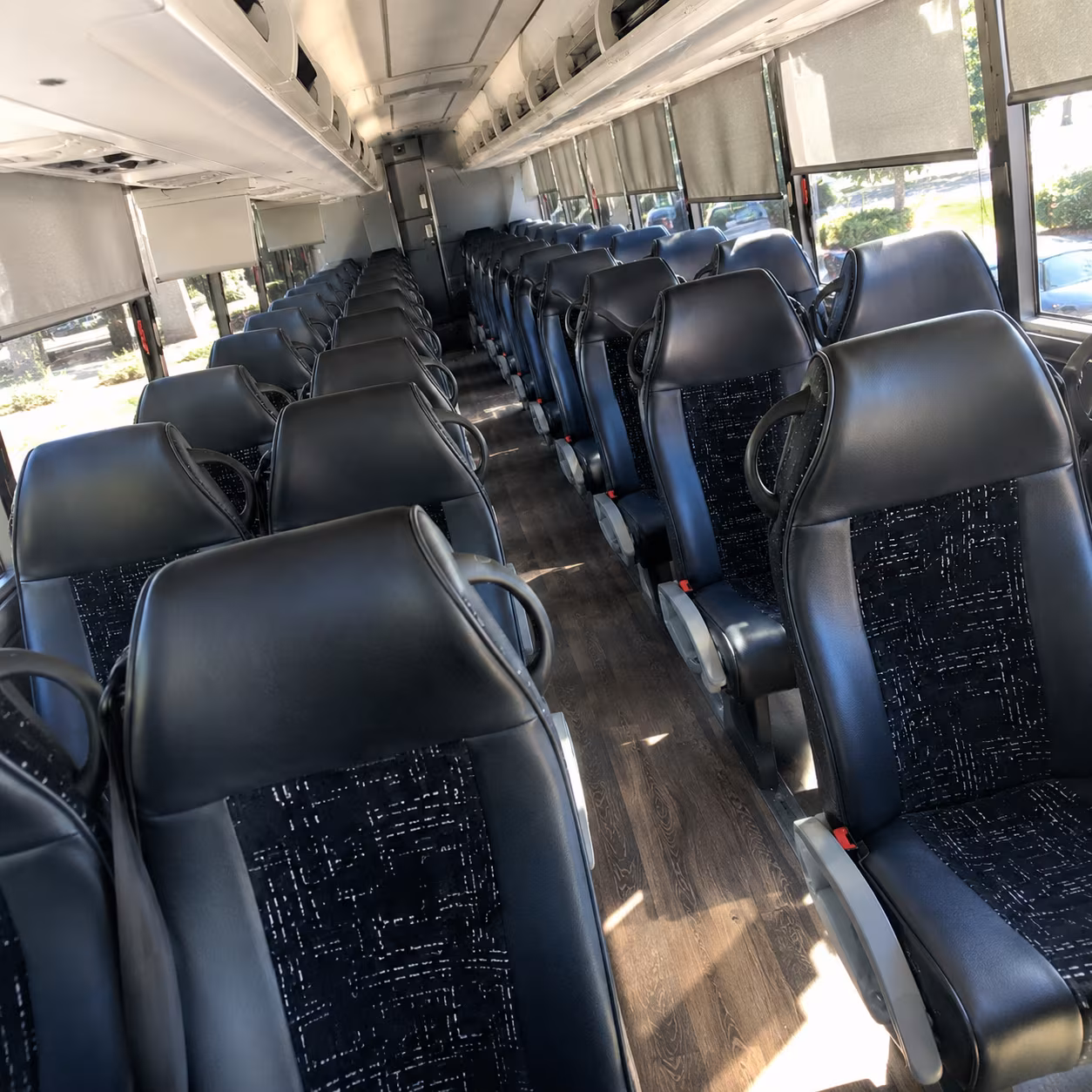 sacramento charter bus rental inside