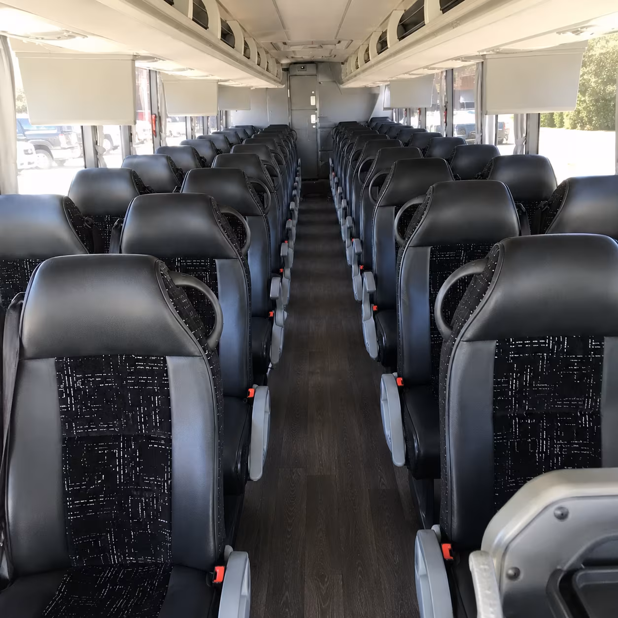 sacramento charter bus rental interior