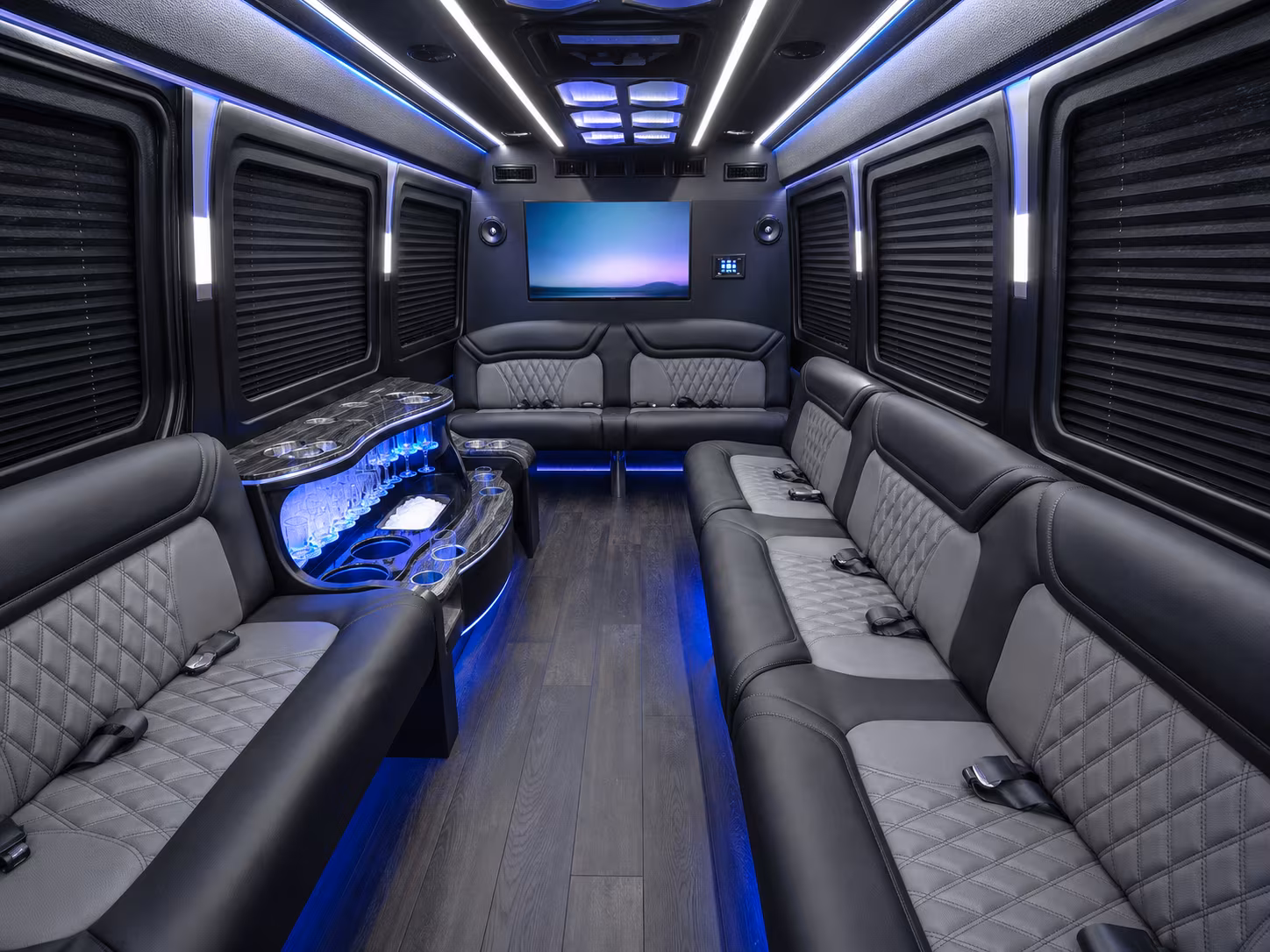 sacramento corporate event transportation onboard seating