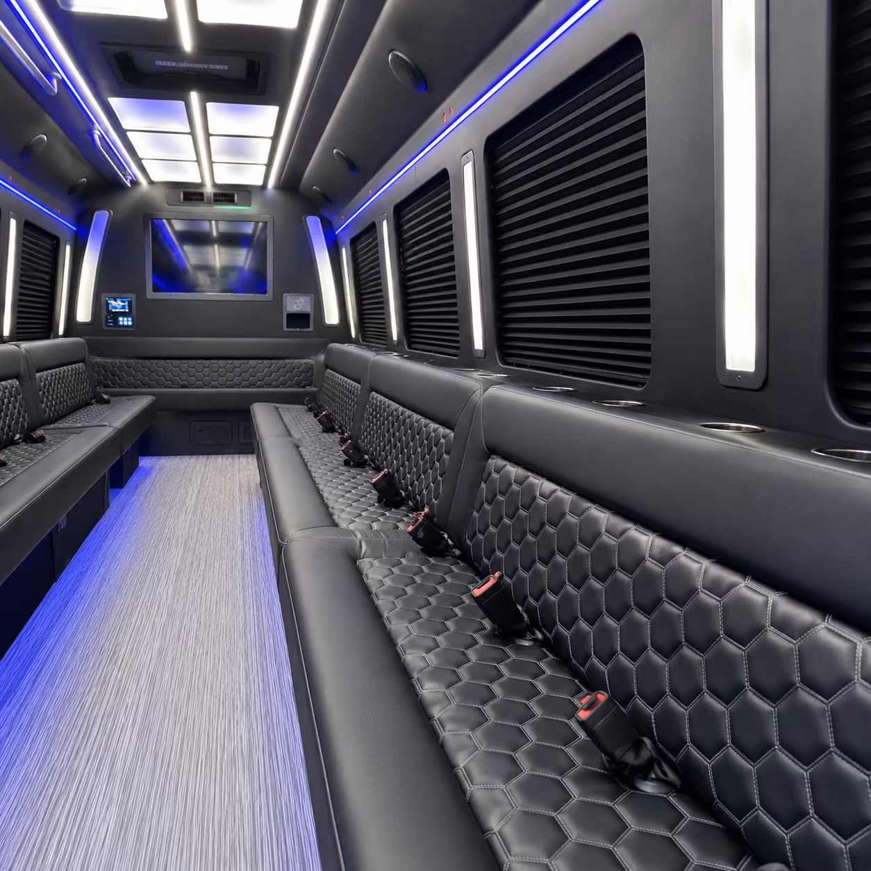 sacramento party bus rentals inside